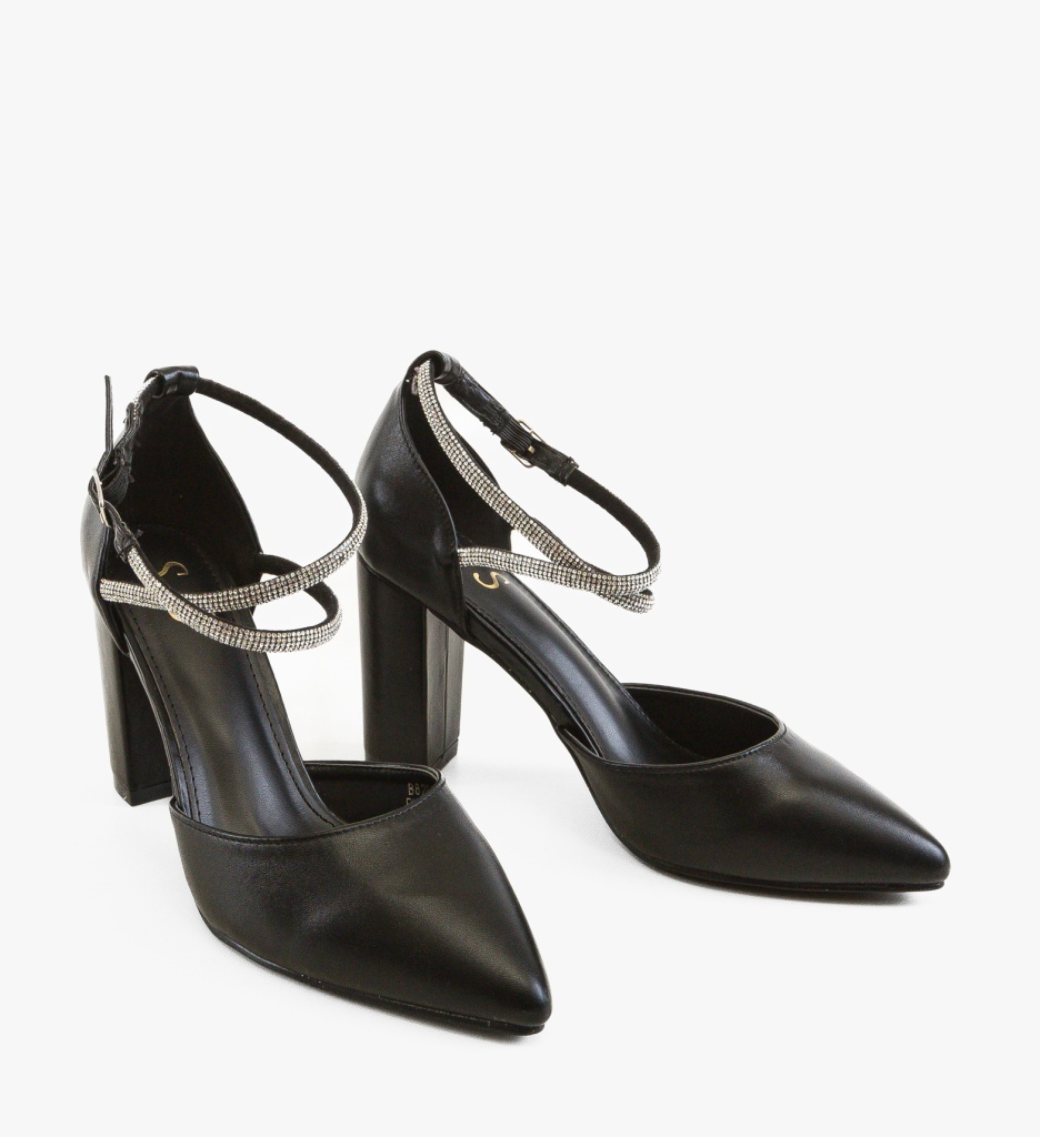 Pantofi Dama cu Toc Walte Negri Eleganți - imagine 4