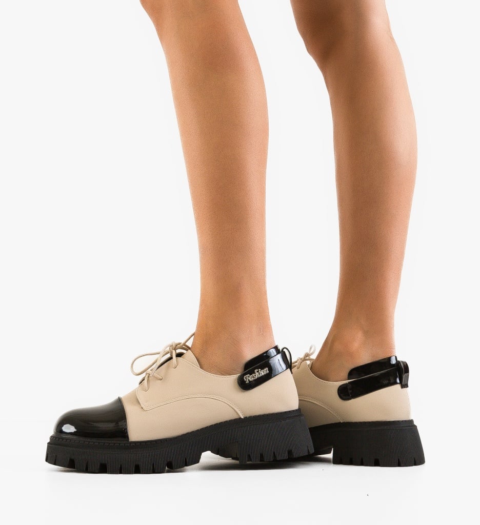 Pantofi Casual Dama Luiza Bej | Confort & Stil - imagine 8