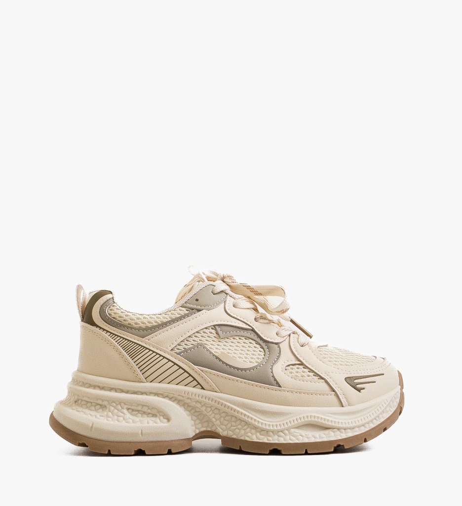 Sneakers Dama Yntere Bej - Confort și Stil