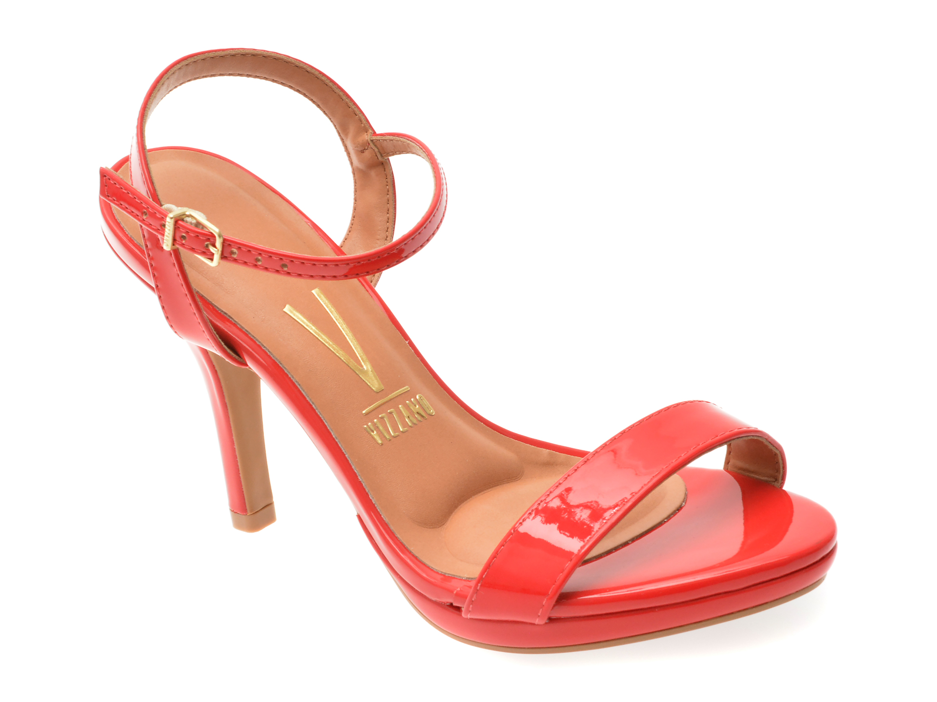 Sandale Vizzano Rosii Elegante din Piele