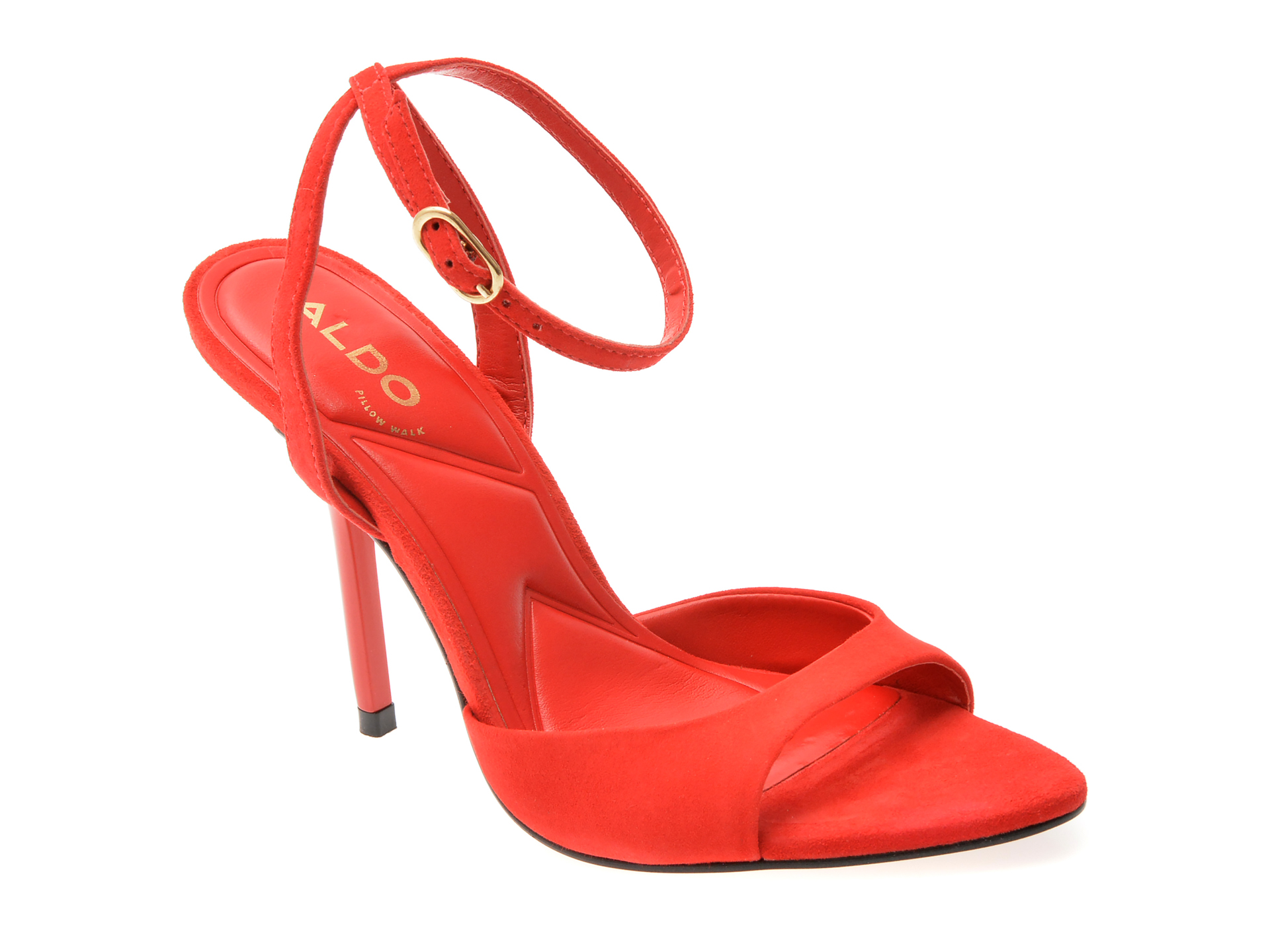 Sandale ALDO Rosii Piele Intorsă - Eleganță Supremă