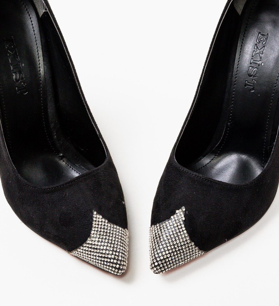 Pantofi cu Toc Laputc Negri | Eleganți și Confortabili - imagine 6