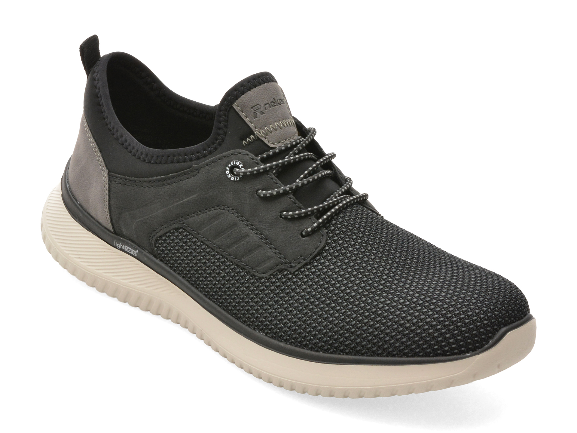 Pantofi Rieker Negri B9651 Confort Slip-On