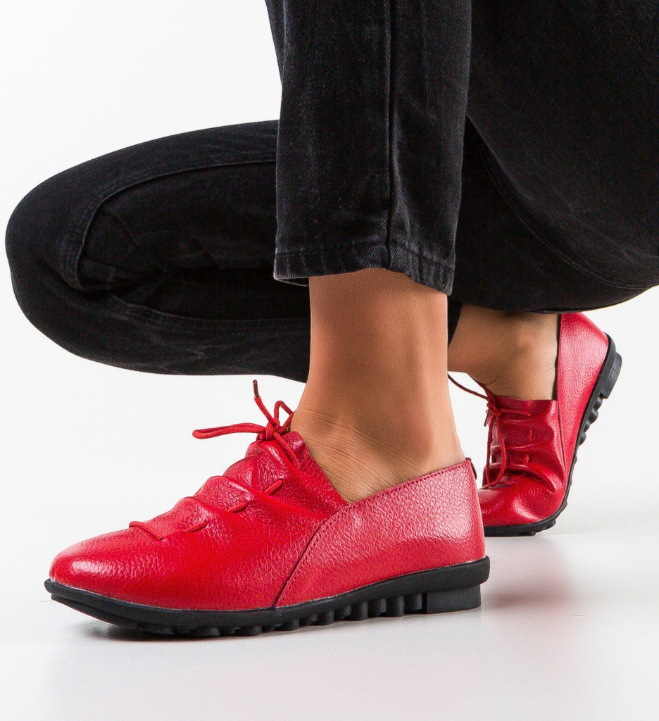 Pantofi Casual Dama Rosii - Confort si Stil - imagine 2