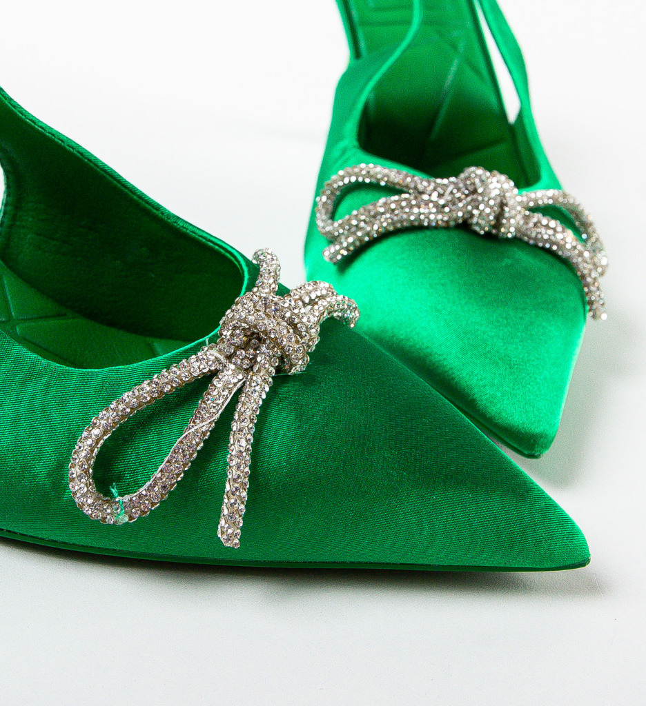 Pantofi Atlanta Verzi cu Toc - Eleganță și Stil - imagine 8
