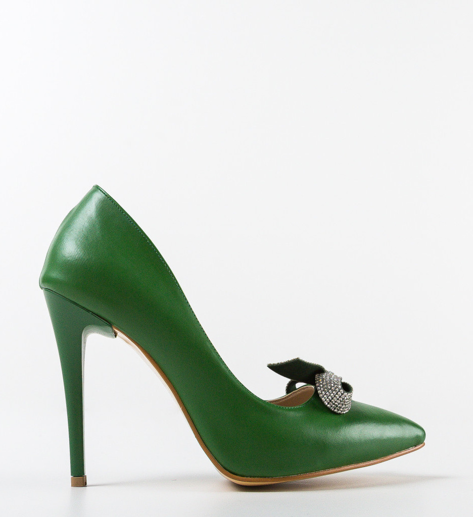 Pantofi cu toc Fanse Verzi - Eleganță Asigurată - imagine 4