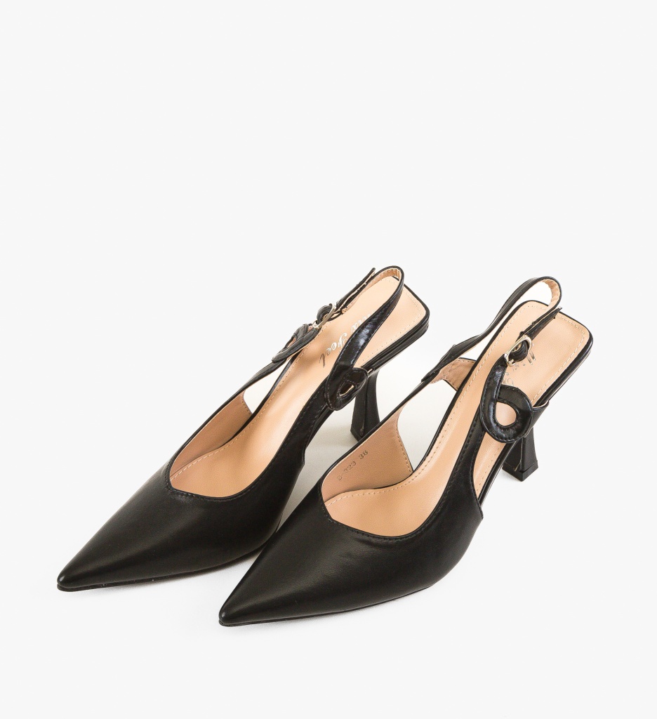 Pantofi Dama Negri cu Toc Eleganți Cecily - imagine 4