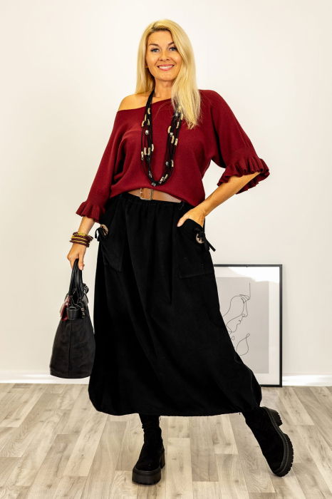 Pulover Volane Vascoza Bordo | Shopika