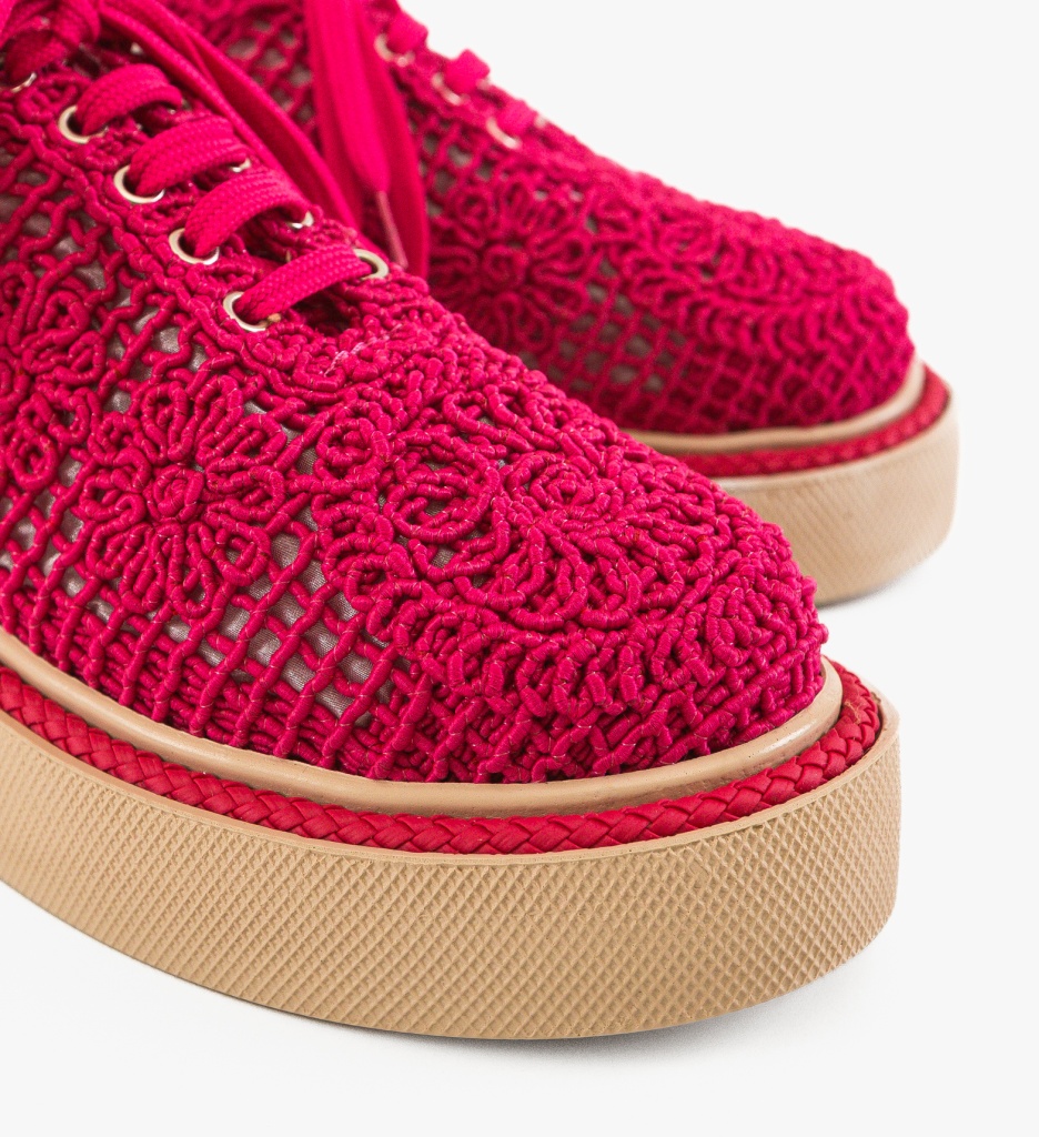 Pantofi Casual Ystory Fuchsia 2 - Confort Stil - imagine 6