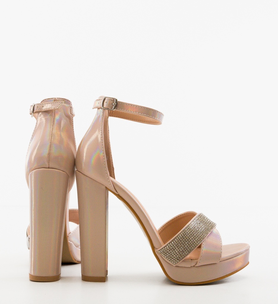 Sandale cu Toc Sororas Roz – Eleganță și Stil - imagine 4