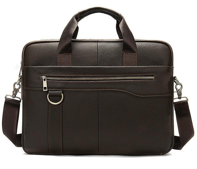 Servieta David GT1313 Piele Naturală Laptop Maro