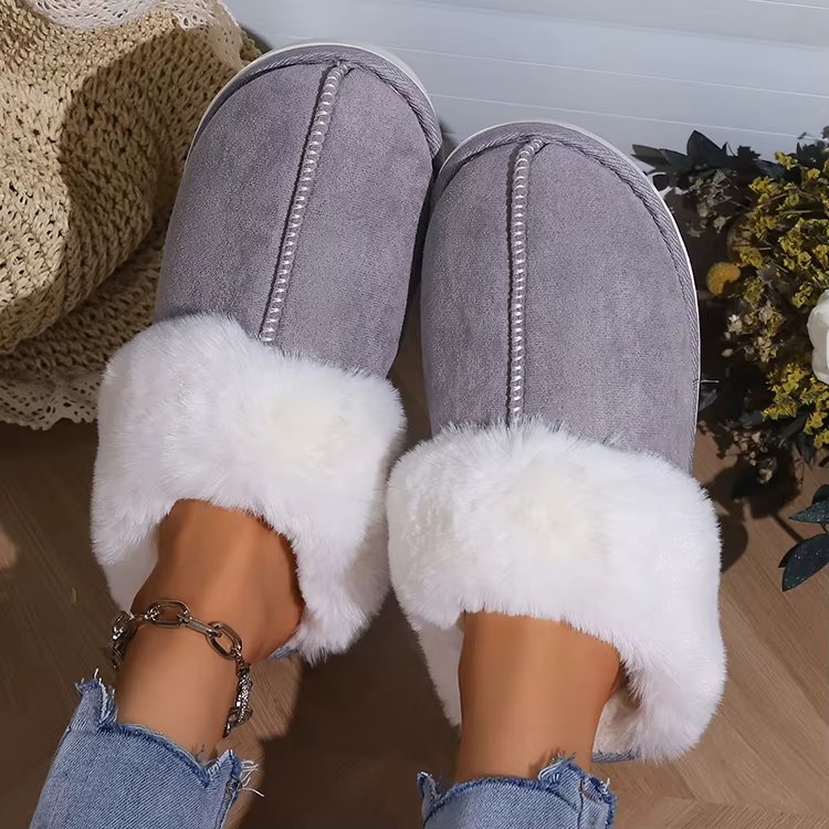 Papuci de casă FluffyFeet Gri, Delis - imagine 4