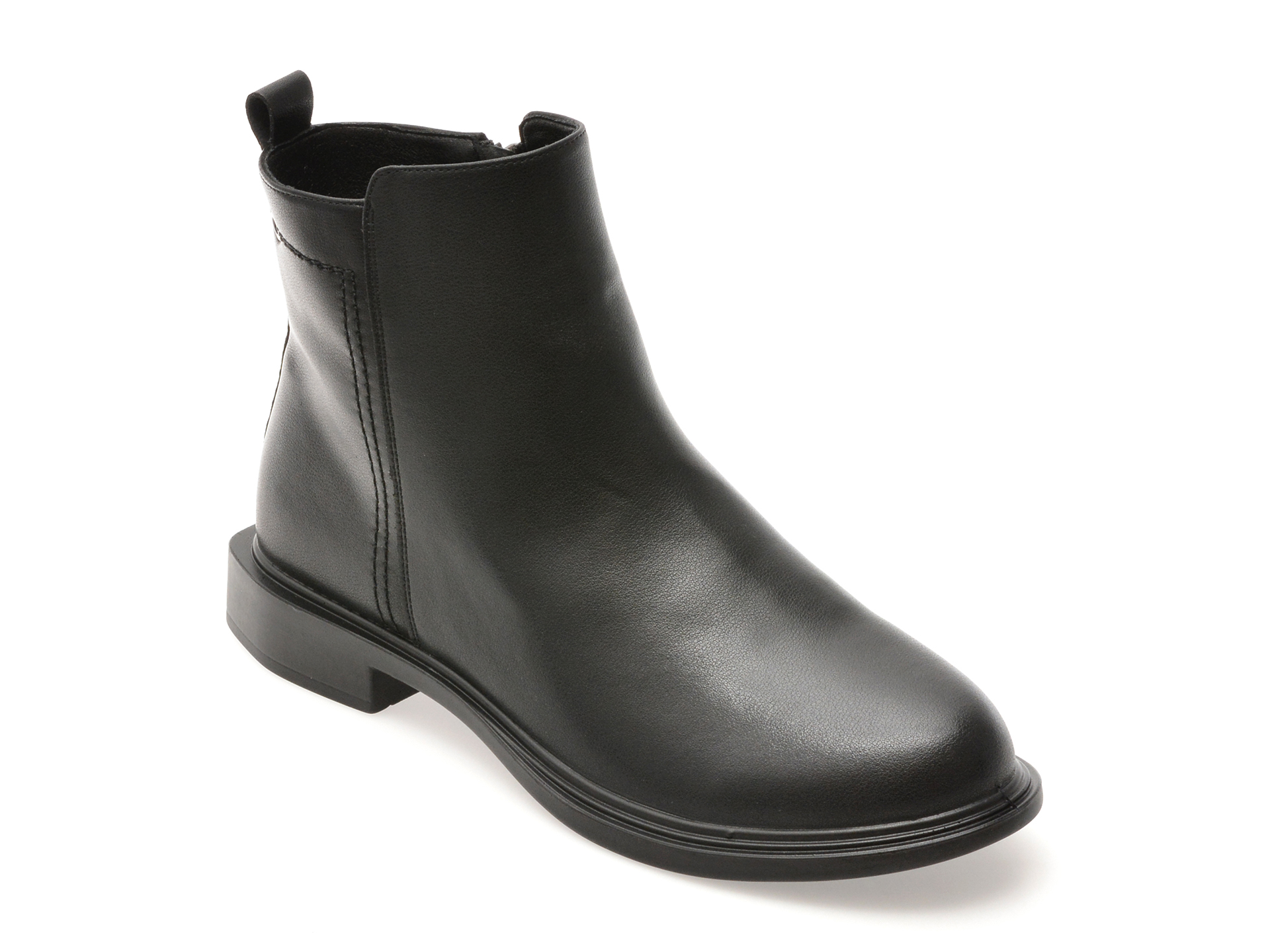 Ghete Flavia Passini Negre Piele Naturală Elegante