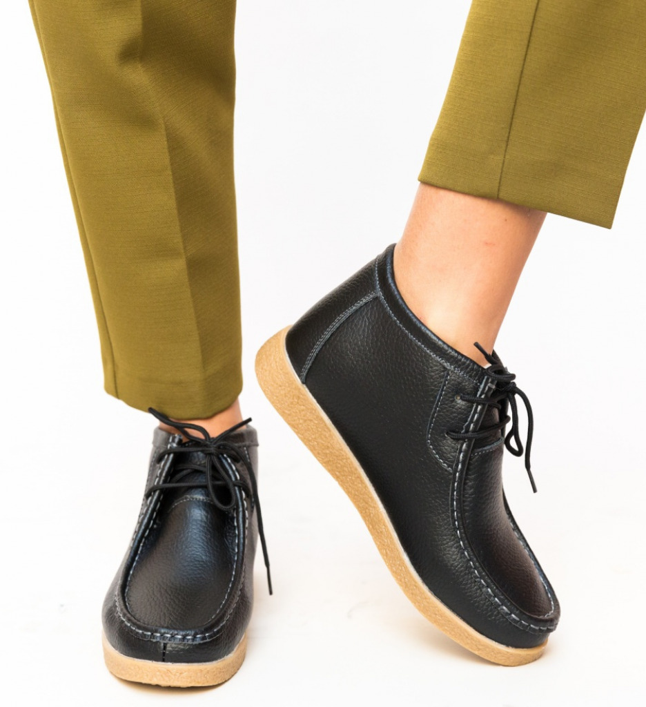 Pantofi Casual Munela Negri - Confort și Stil - imagine 2