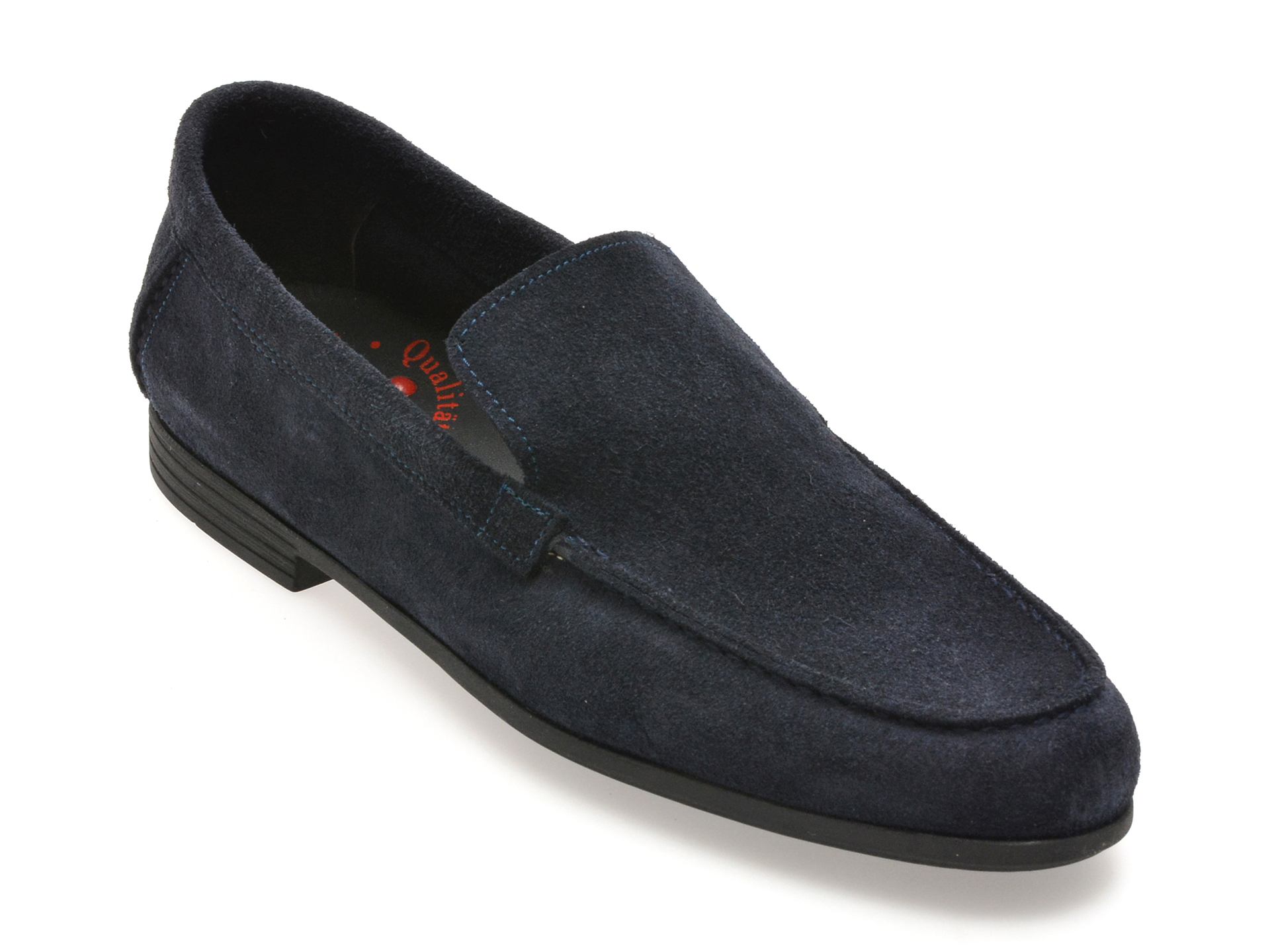 Mocasini OTTER Bleumarin din Piele Întoarsă