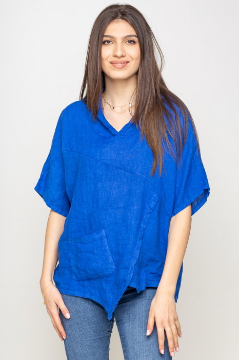 Bluza In Asimetrica cu Gluga - Shopika