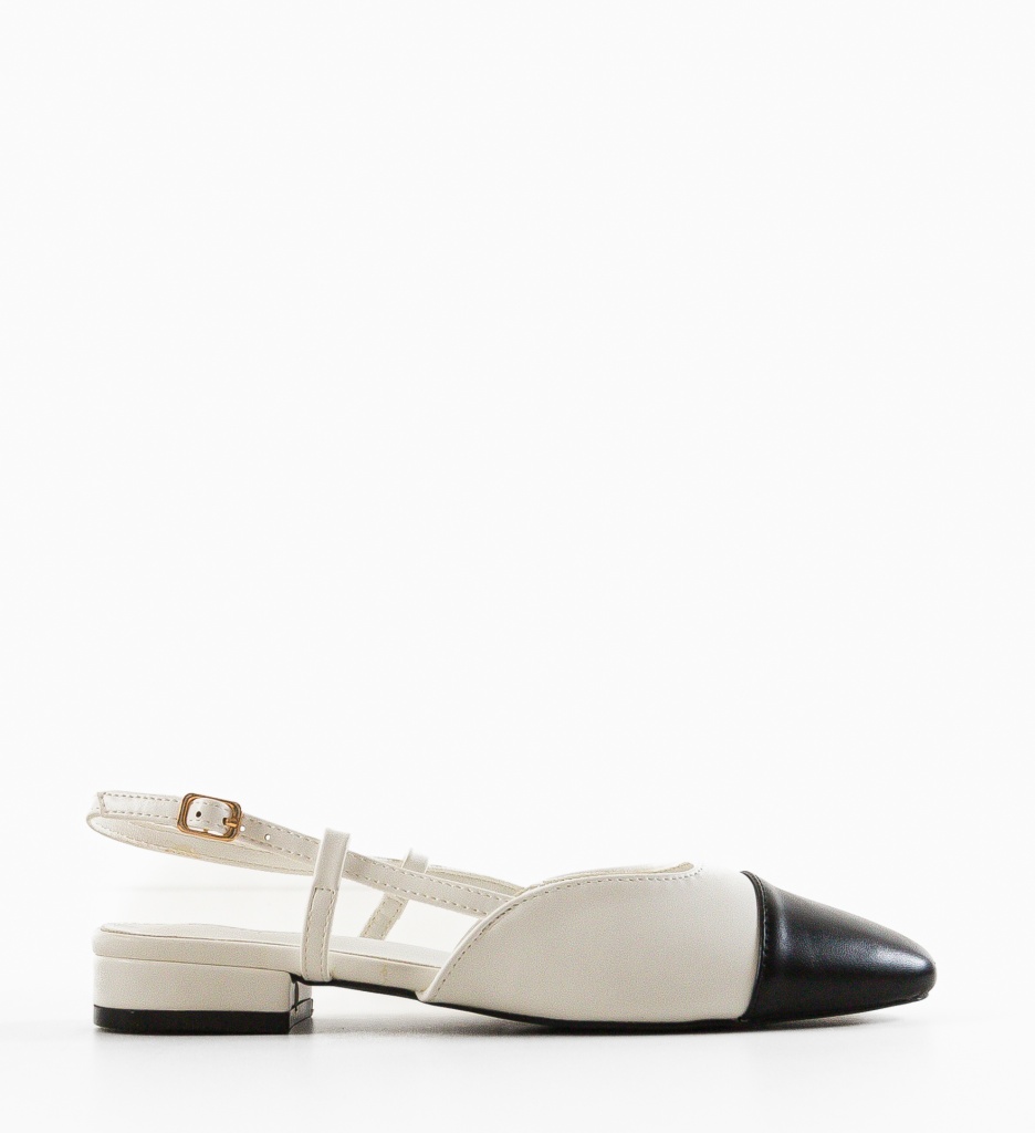 Pantofi Karuna Albi cu Toc | Eleganță Asigurată - imagine 5