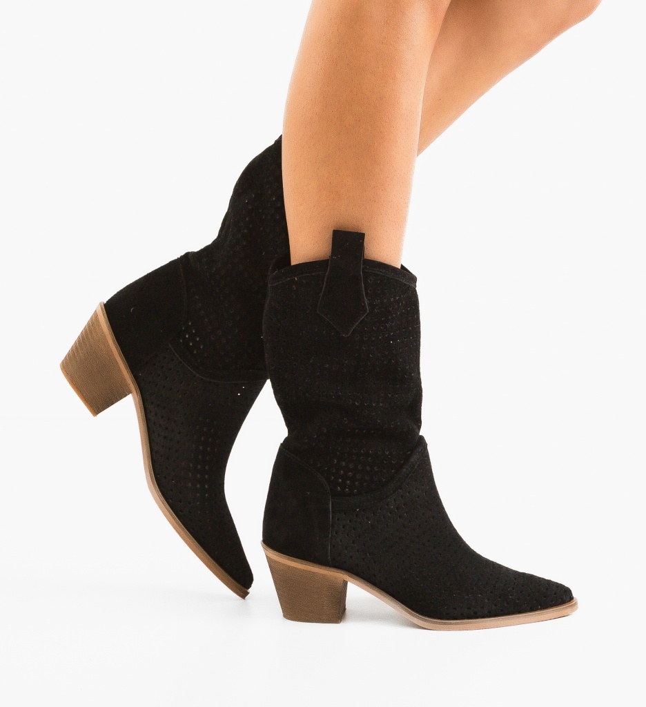 Botine Dama Tersa Negre | Stil Urban Elegant - imagine 3