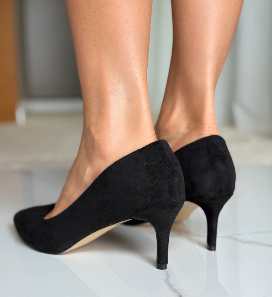 Pantofi Dama Dividing Negri Eleganți - imagine 4