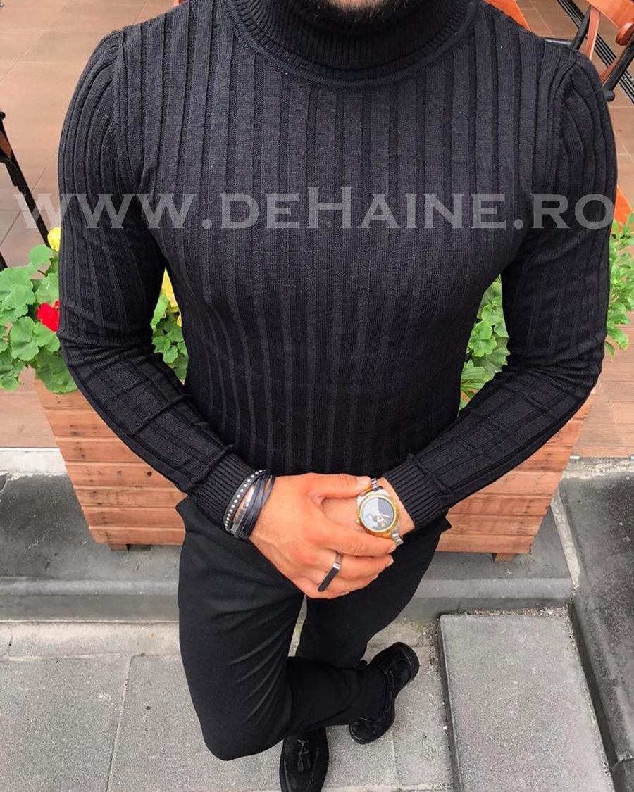 Helanca Barbati Slim Fit Neagra