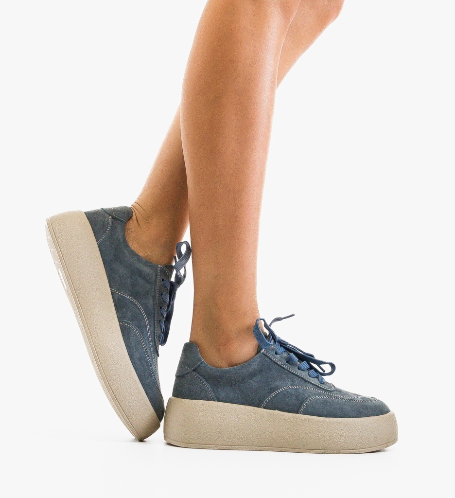 Sneakers Dama Brittni Albastri - Confort și Stil - imagine 6