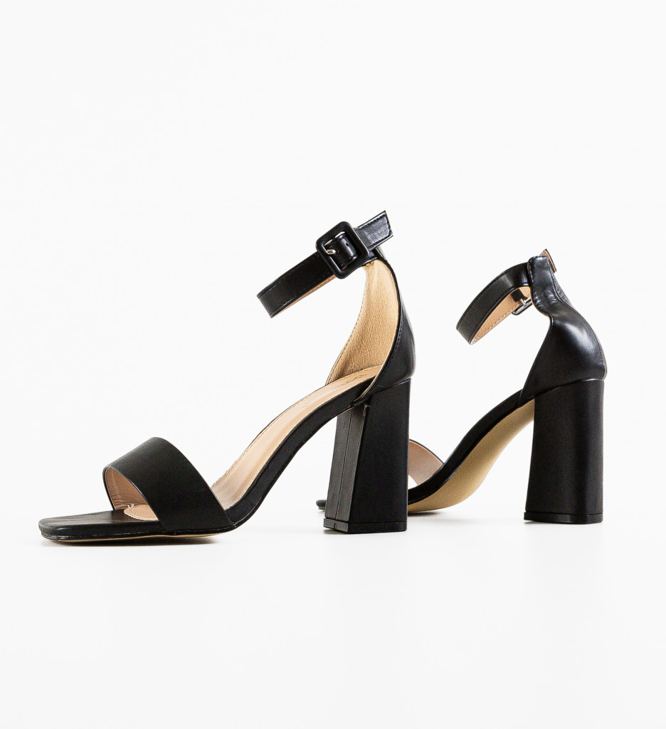 Sandale cu Toc Teson Negre - Eleganță și Stil - imagine 13