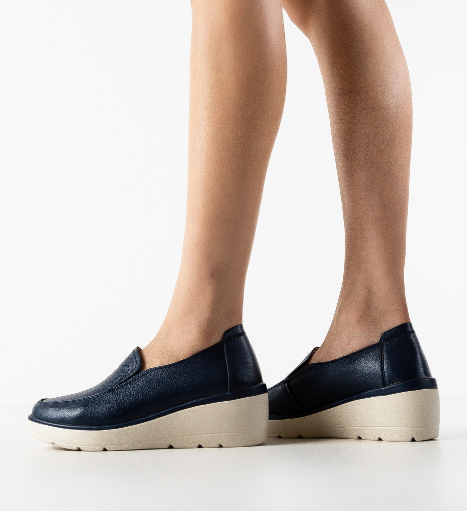 Pantofi Casual Sanam Bleumarin | Confort și Stil - imagine 3