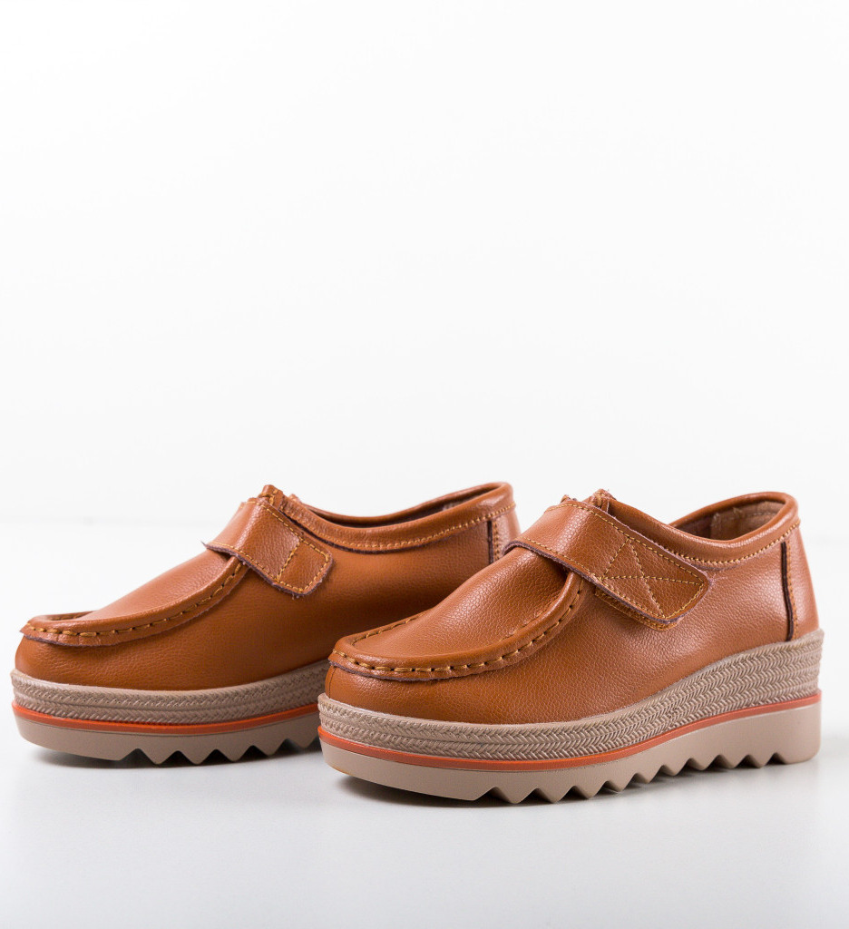 Pantofi Casual în Straif Camel - Versatili și Moderni - imagine 5