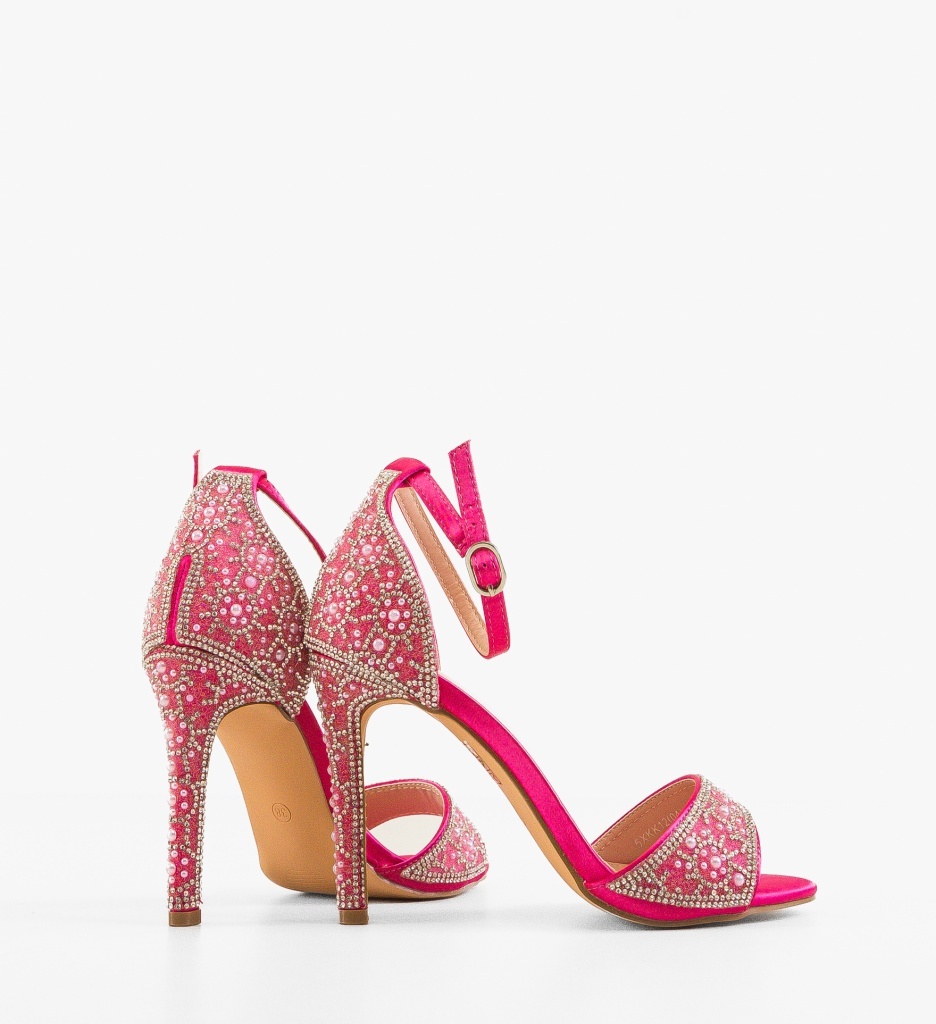 Sandale Toc Zeda Fuchsia | Eleganță și Stil - imagine 3