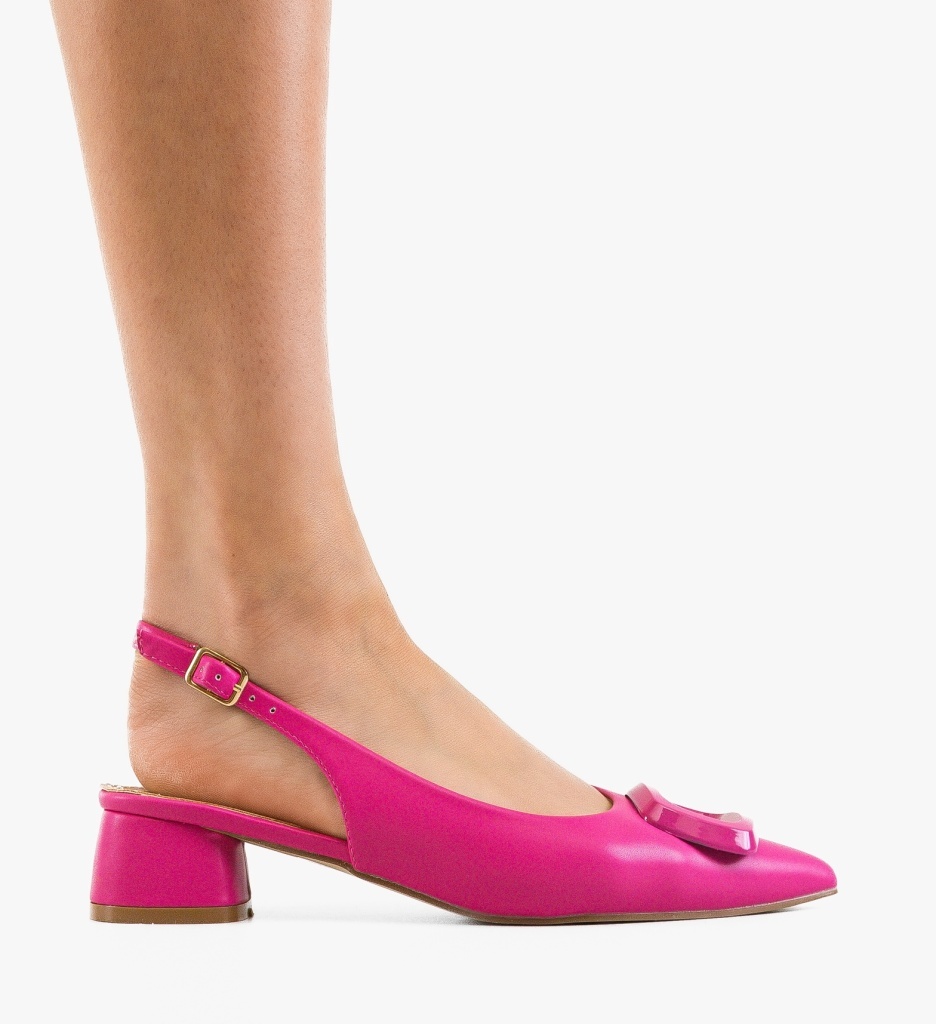 Pantofi Dama Olenna Fuchsia Eleganți - imagine 6