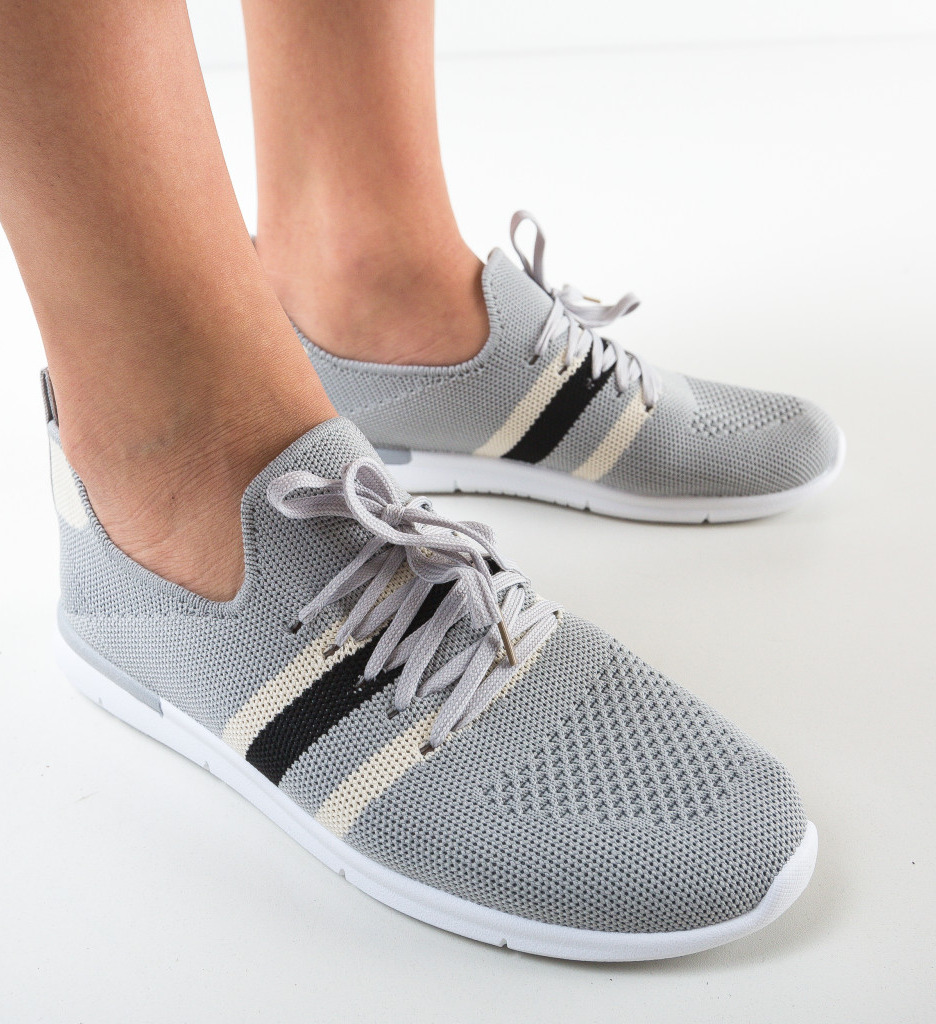 Pantofi Sport Gri Mikys - Confort Maxim - imagine 4