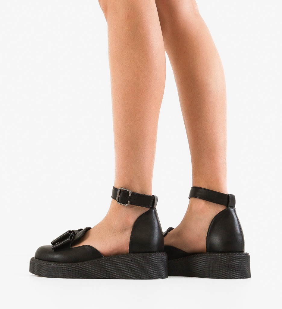 Pantofi Casual Dama Hammbe Negri – Confort și Stil - imagine 2