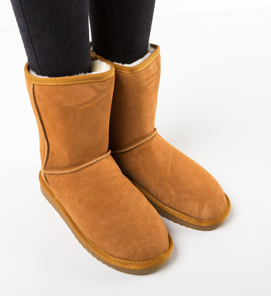 Cizme Tip Ug Helsinki Camel | Confort Maxim - imagine 3