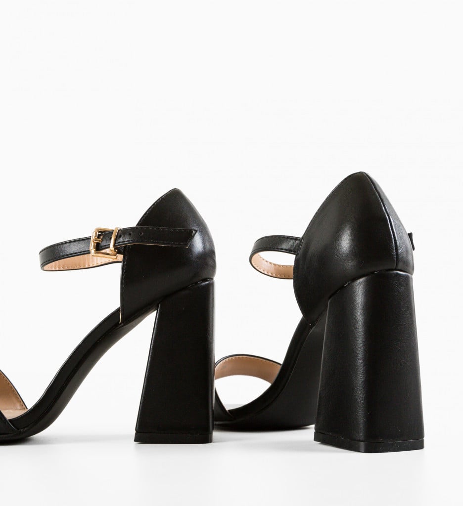 Sandale Toc Mamen Negre - Eleganță și Stil - imagine 10