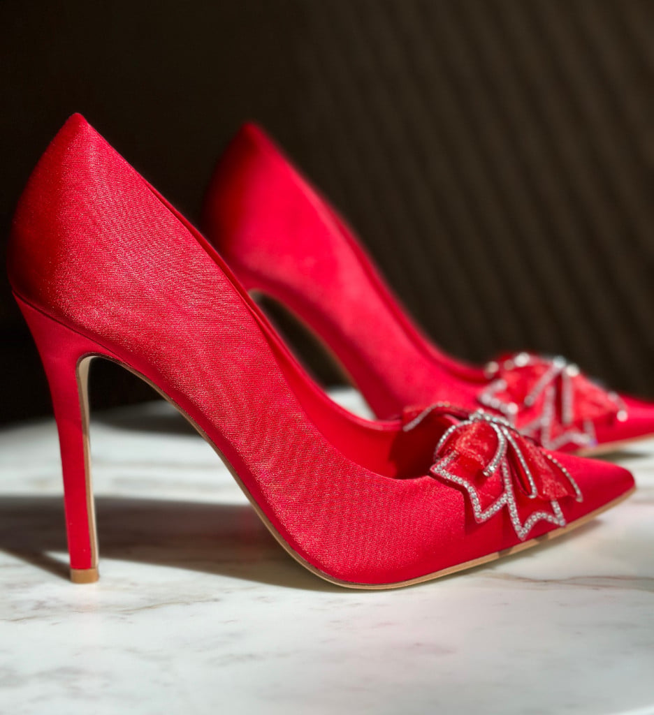 Pantofi Sunan Rosii cu Toc Eleganți - imagine 4