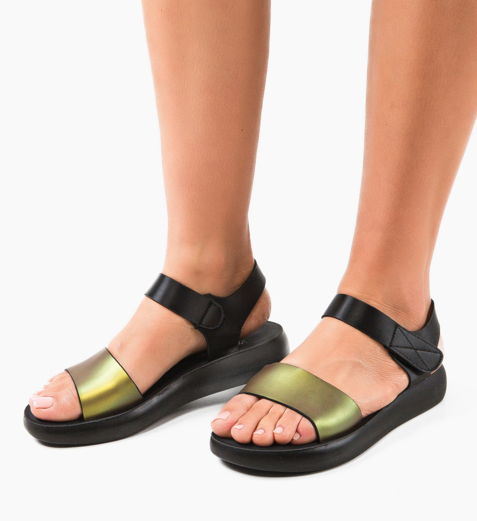 Sandale Dama Molle Aurii - Eleganta Verii