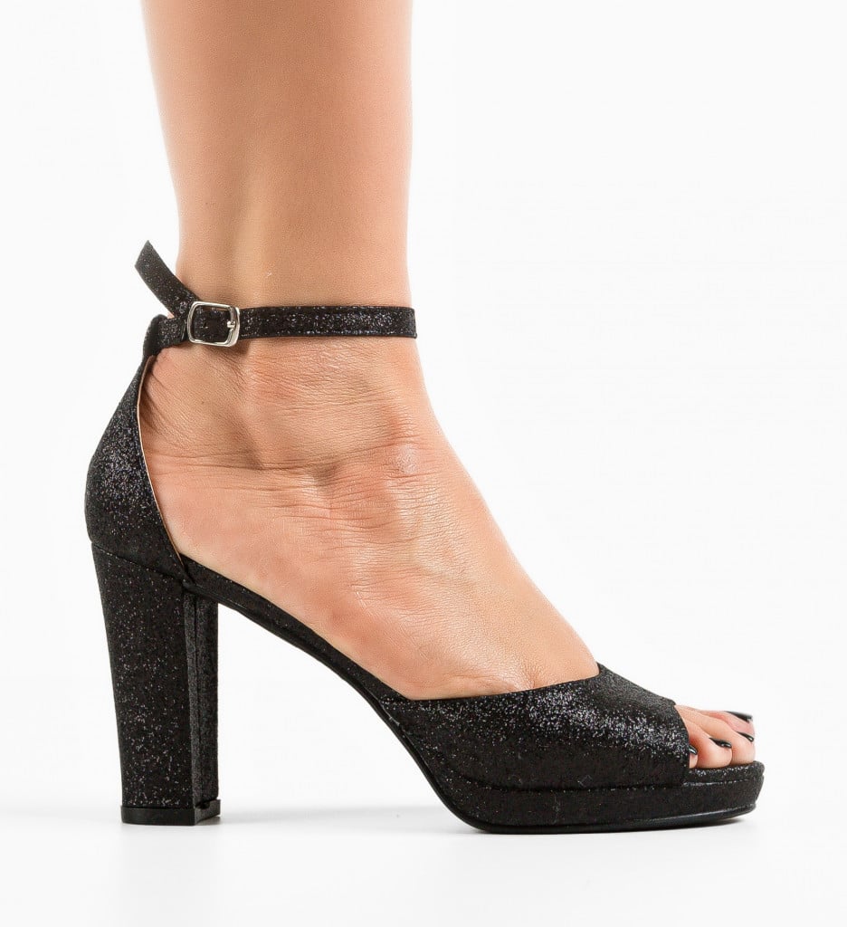 Sandale Heath Negre | Eleganță și Stil