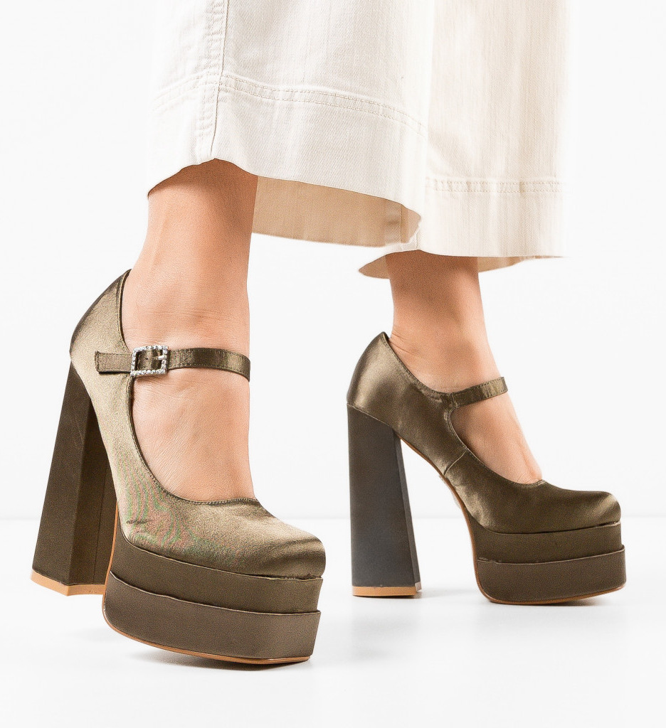 Pantofi Dama Appro Khaki | Eleganți și Moderni - imagine 2