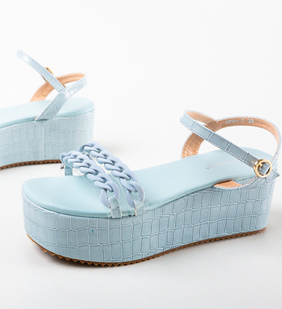 Platforme Dama Mekamek Albastre - Stil si Confort - imagine 7