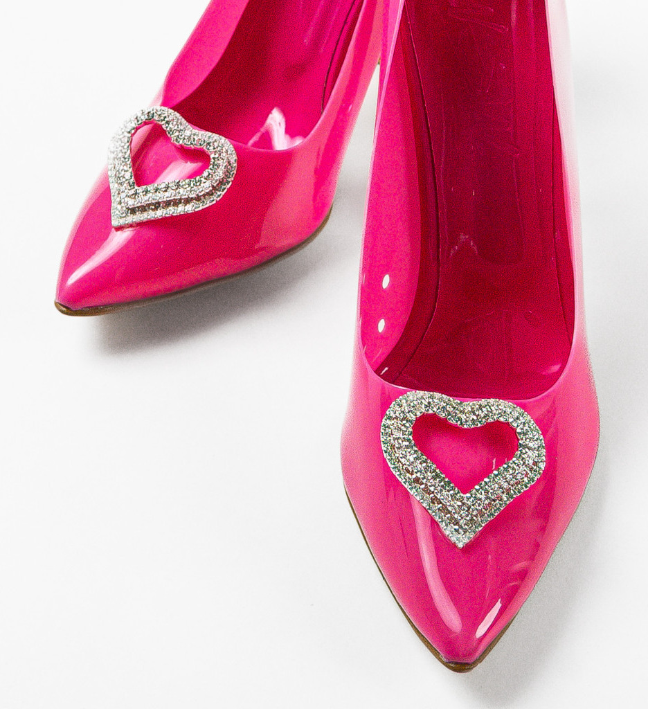 Pantofi Dama Myhear Roz 2 cu Toc Elegant - imagine 6