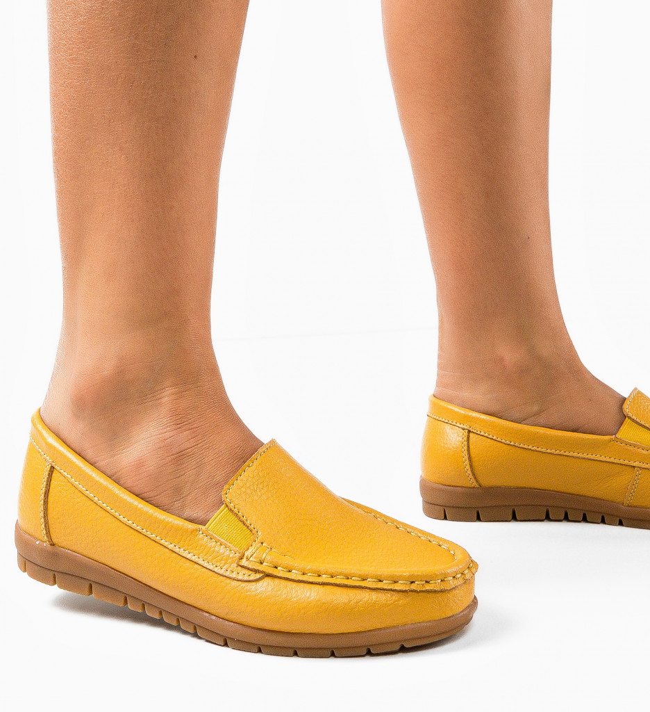 Pantofi Casual Kives Camel | Confort & Stil - imagine 3