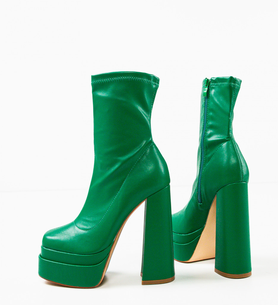 Botine Dama Verzi cu Platformă | Stil și Confort - imagine 8