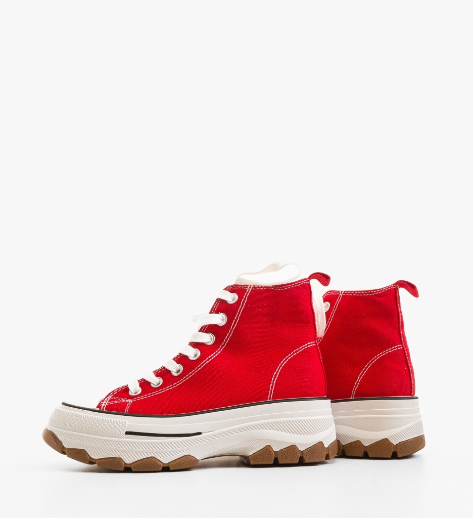 Sneakers Dama Blait Rosii - Confort și Stil - imagine 5