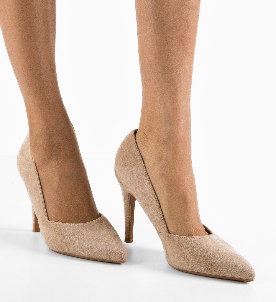 Pantofi Araj Bej | Toc Eleganta pentru Orice Ocazie - imagine 4