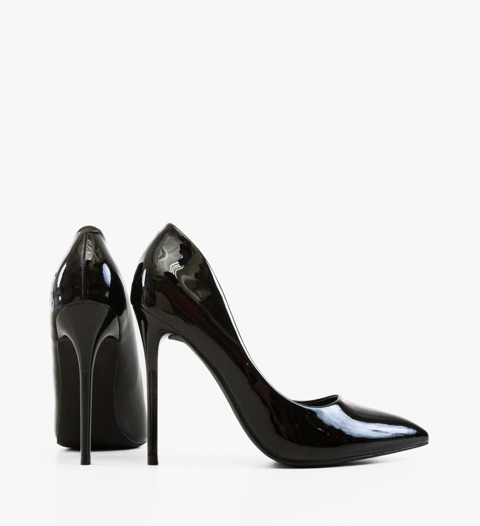 Pantofi Dama Lether Negri Eleganți - imagine 6