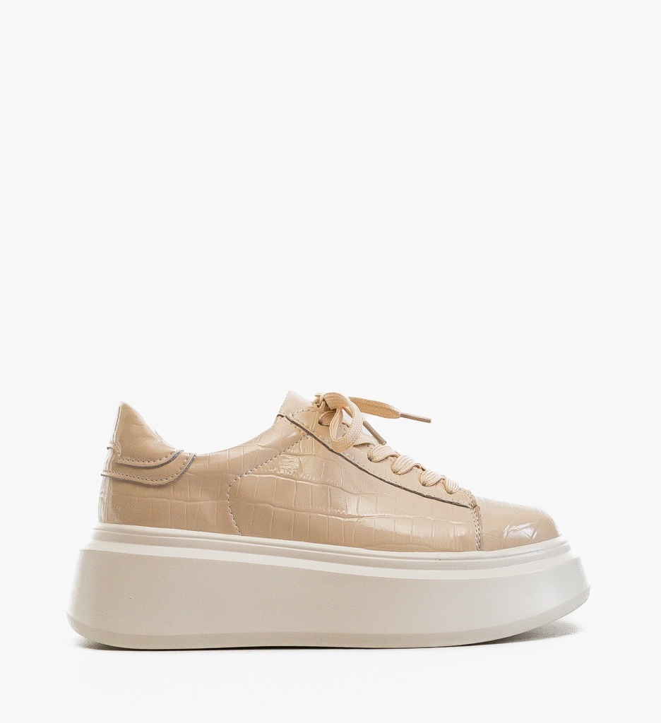 Pantofi Casual Ebbe Bej Confortabili - imagine 6