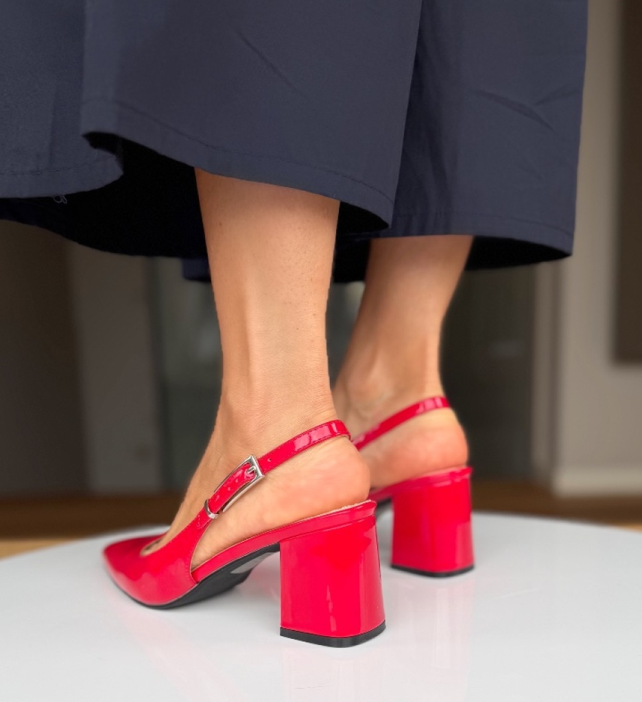 Pantofi Dama Kan Rosii Eleganți și Confortabili - imagine 4