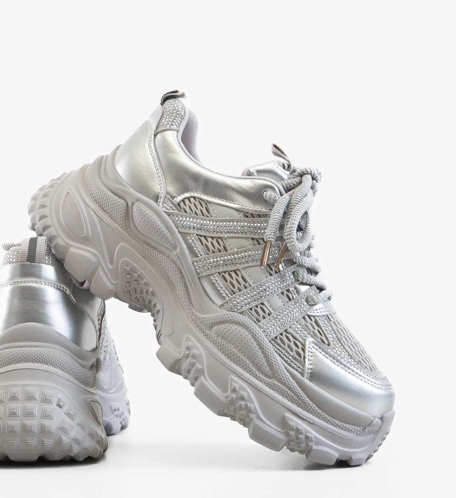 Sneakers Dama Zerra Argintii - Stil și Confort Sport