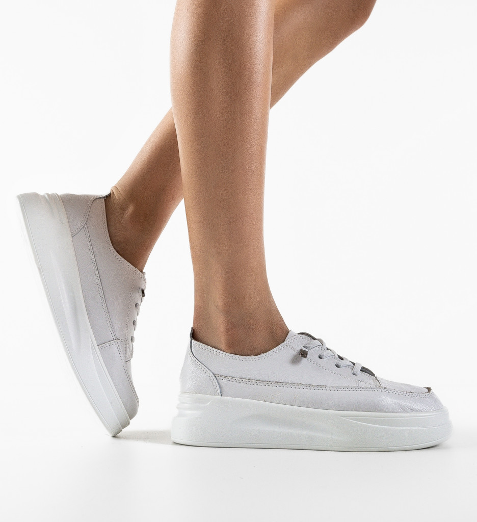Sneakers Dama Versec Albi | Confort și Stil