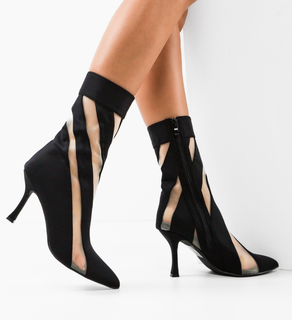 Botine Dama Tomas Negre - Eleganță și Confort - imagine 4